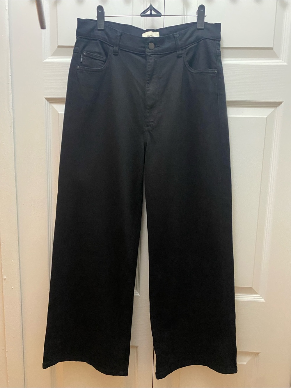 DL1961 Woman’s Hepburn Wide Leg High Rise Vintage Jet Black - Size 30